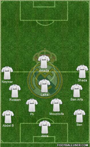 R. Madrid Castilla Formation 2012
