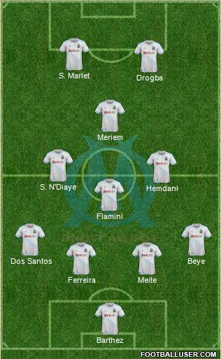 Olympique de Marseille Formation 2012