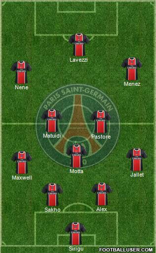 Paris Saint-Germain Formation 2012