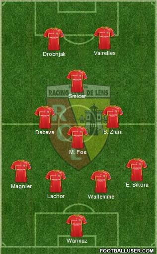 Racing Club de Lens Formation 2012