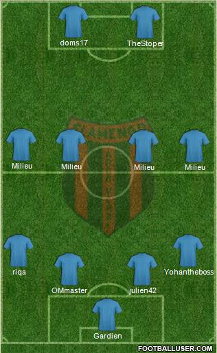 Flamengo EC de Arcoverde Formation 2012
