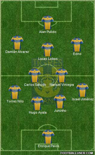 Club Universitario de Nuevo León Formation 2012