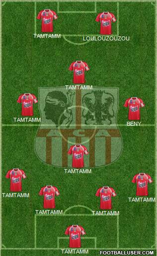 Athletic Club Ajaccien Football Formation 2012