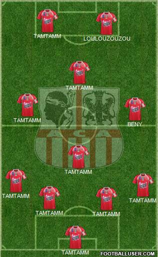 Athletic Club Ajaccien Football football formation