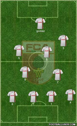 FC Augsburg Formation 2012