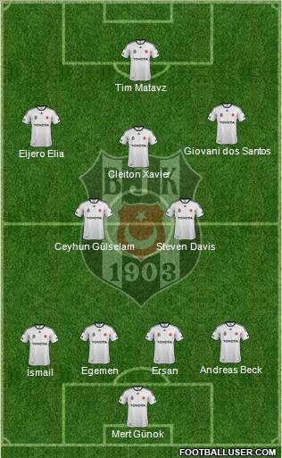 Besiktas JK Formation 2012