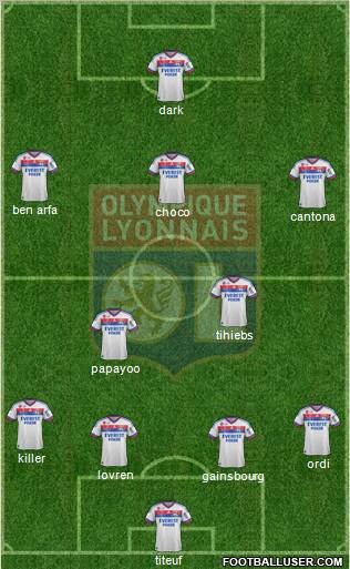 Olympique Lyonnais Formation 2012