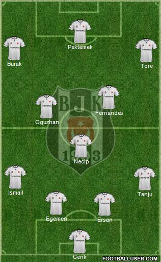Besiktas JK Formation 2012