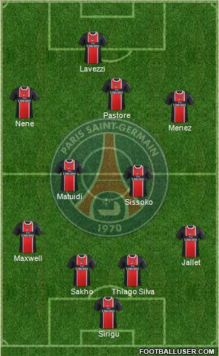Paris Saint-Germain Formation 2012