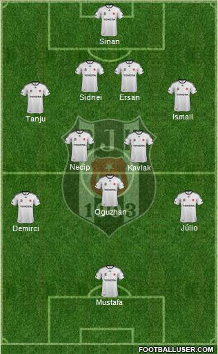 Besiktas JK Formation 2012