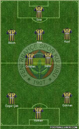 Fenerbahçe SK Formation 2012