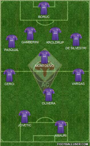 Fiorentina Formation 2012