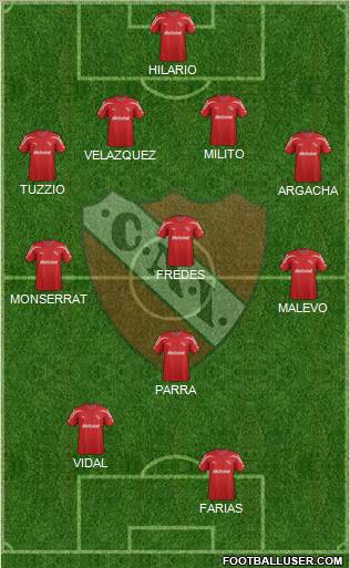 Independiente Formation 2012