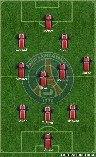 Paris Saint-Germain Formation 2012