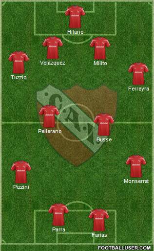 Independiente Formation 2012