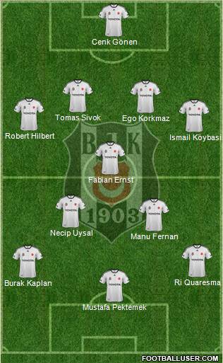 Besiktas JK Formation 2012