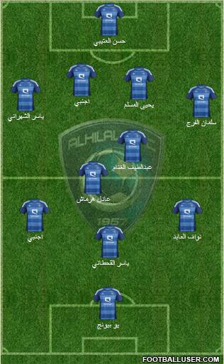 Al-Hilal (KSA) Formation 2012