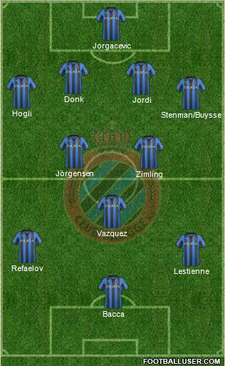 Club Brugge KV Formation 2012