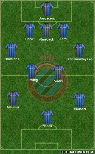 Club Brugge KV Formation 2012