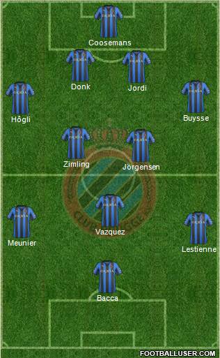Club Brugge KV Formation 2012