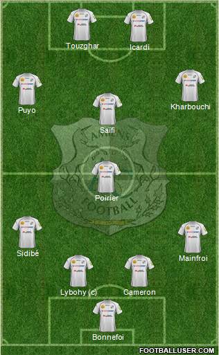 Amiens Sporting Club Football Formation 2012