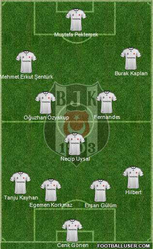 Besiktas JK Formation 2012