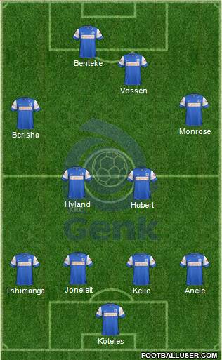 K Racing Club Genk Formation 2012