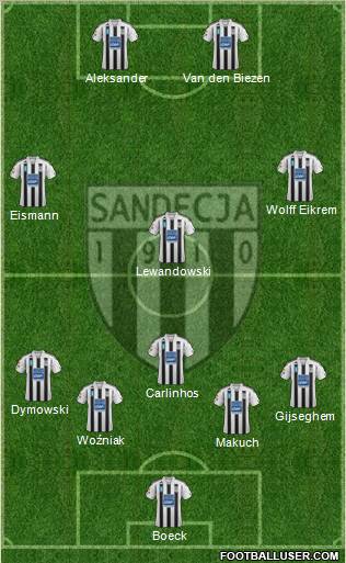 Sandecja Nowy Sacz Formation 2012