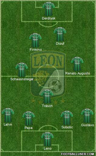 Club Deportivo León Formation 2012
