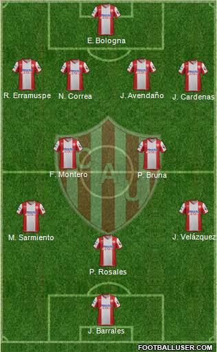 Unión de Santa Fe Formation 2012