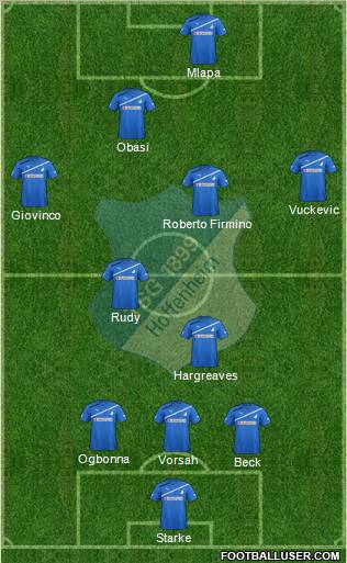 TSG 1899 Hoffenheim Formation 2012