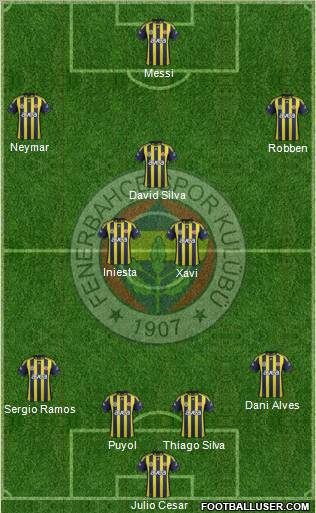 Fenerbahçe SK Formation 2012
