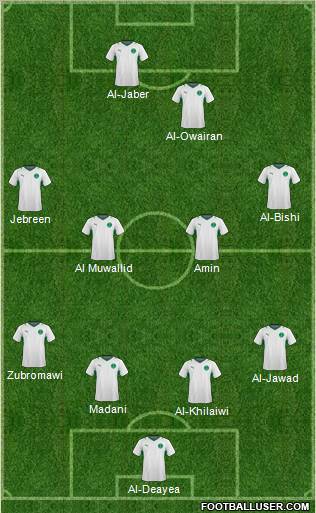 Saudi Arabia Formation 2012