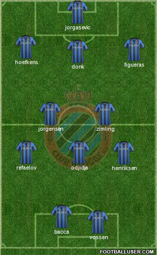 Club Brugge KV Formation 2012
