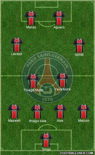 Paris Saint-Germain Formation 2012