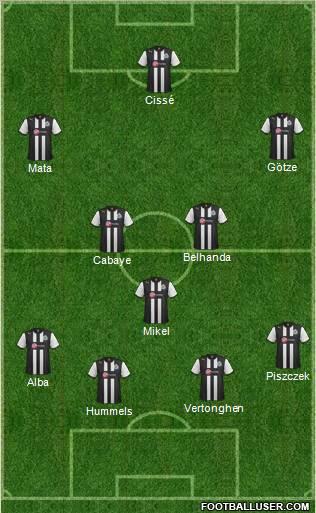 Newcastle United Formation 2012