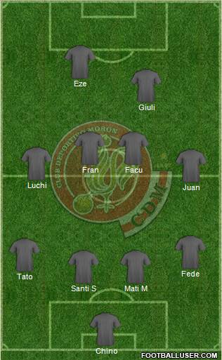 Deportivo Morón Formation 2012