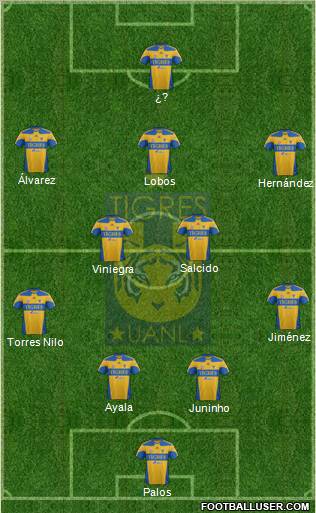 Club Universitario de Nuevo León Formation 2012