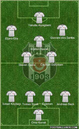 Besiktas JK Formation 2012
