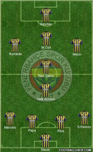 Fenerbahçe SK Formation 2012