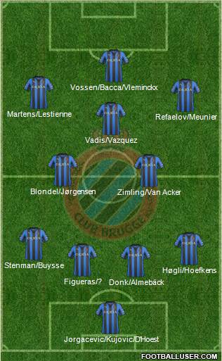 Club Brugge KV Formation 2012