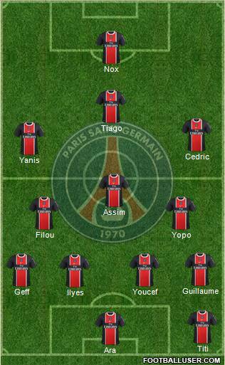 Paris Saint-Germain Formation 2012