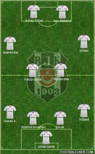 Besiktas JK Formation 2012
