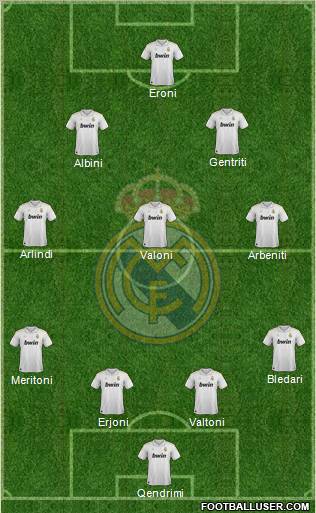 Real Madrid C.F. Formation 2012