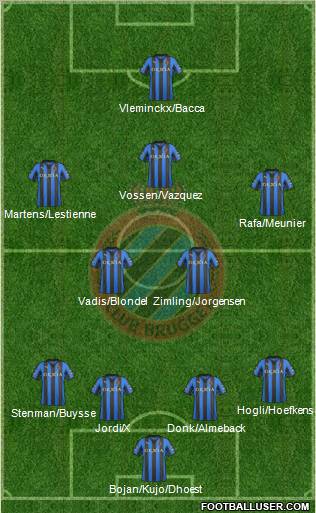 Club Brugge KV Formation 2012