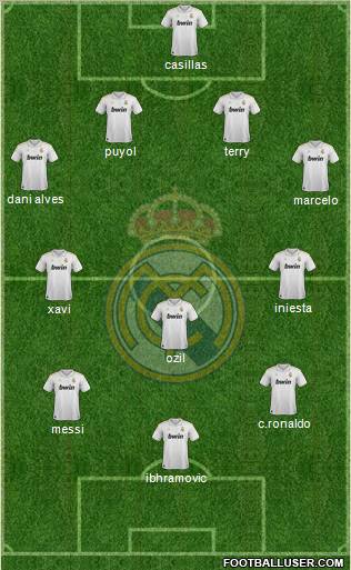 Real Madrid C.F. Formation 2012