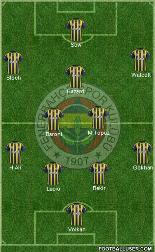 Fenerbahçe SK Formation 2012
