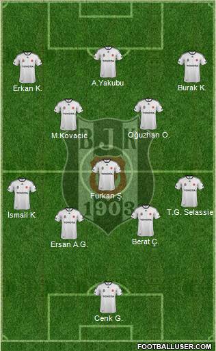 Besiktas JK Formation 2012
