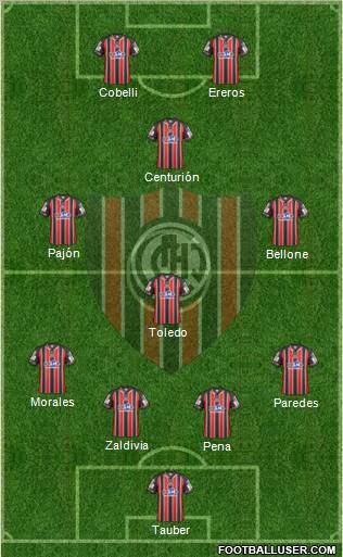 Chacarita Juniors Formation 2012