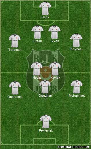 Besiktas JK Formation 2012